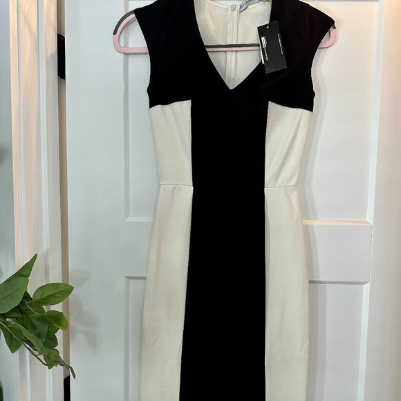 New Black and White Mini Dress (NEW WITH TAGS) - Picture 1 of 2